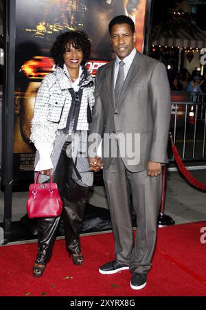 Pauletta Pearson and Denzel Washington Los Angeles Premiere Of