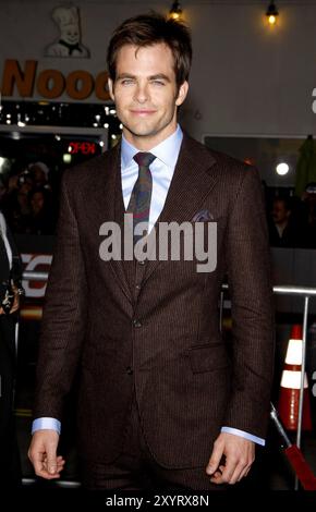 Chris Pine at the Los Angeles premiere of 'Unstoppable' held at the Regency Village Theatre in Westwood on October 26, 2010 Stock Photo