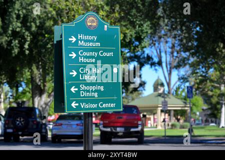 Quaint downtown of Paso Robles, CA Stock Photo