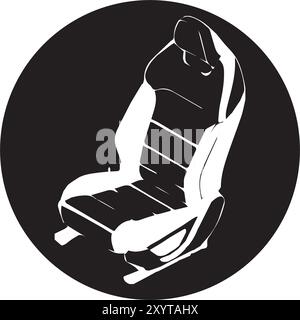 vectors illustration sports car seats Stock Vector