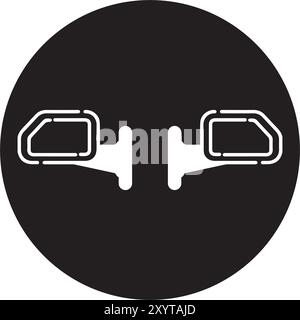 vectors illustration car rear view symbol design Stock Vector