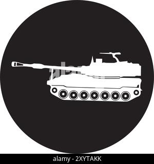 armored tank vector illustration symbol design Stock Vector