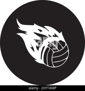 volleyball ball icon vectors illustration Stock Vector