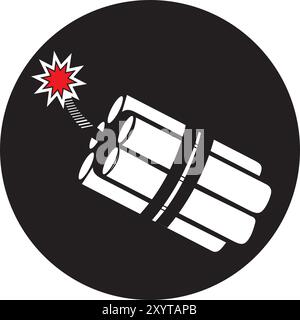 dynamite bomb icon vectors illustration Stock Vector