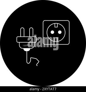 electrical terminal plug icon vector illustration symbol design Stock Vector