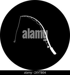 fishing vector icon illustration symbol Stock Vector