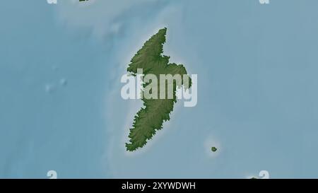 Kythnos Map Kythnos Island in the Aegean Sea on a topographic, OSM Humanitarian ...