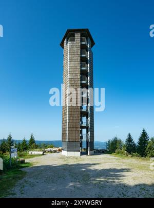 The Buchkopf tower in Oppenau-Maisach Black Forest Germany. Baden Wuerttemberg, Germany, Europe Stock Photo