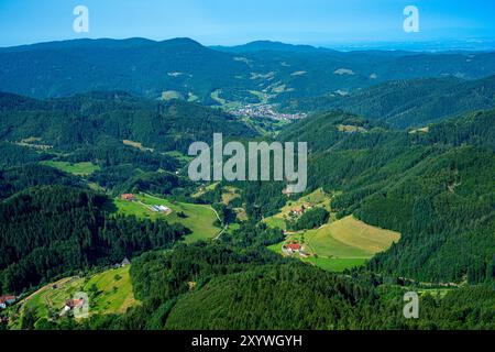 View from the Buchkopf tower in Oppenau-Maisach Black Forest Germany. Baden Wuerttemberg, Germany, Europe Stock Photo