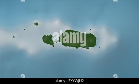 Rotuma Island in the South Pacific Ocean, belonging to Fiji, isolated ...