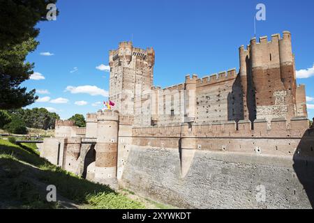 Castillo de La Mota, medieval castle and fortress in Medina del Campo, province of Valladolid, Castile and Leon, Spain, Europe Stock Photo