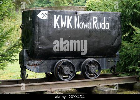 Nowa Ruda, Poland - August 4th, 2024 - Coal mining cart Stock Photo