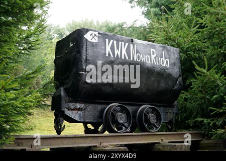 Nowa Ruda, Poland - August 4th, 2024 - Coal mining cart Stock Photo