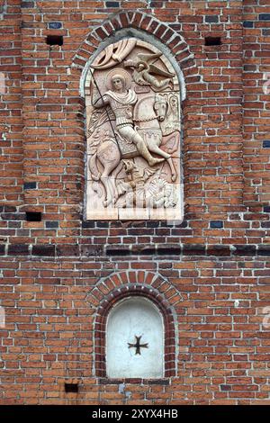 Church of St George (Church of Friedland) . City Pravdinsk (before 1946 Friedland), Kaliningrad oblast, Russia, Europe Stock Photo