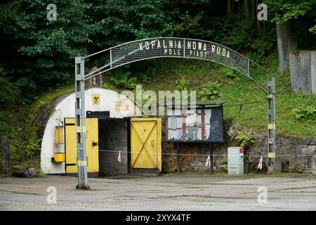 Nowa Ruda, Poland - August 4th, 2024 - Coal mine entrance Stock Photo