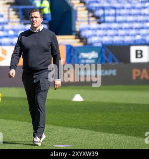 Bolton, Lancashire. UK. 31st Aug 2024. Exeter City F.C. manager Gary Caldwell during the Sky Bet League 1 match between Bolton Wanderers and Exeter City at the Toughsheet Stadium, Bolton on Saturday 31st August 2024. (Photo: Mike Morese | MI News) Credit: MI News & Sport /Alamy Live News Stock Photo