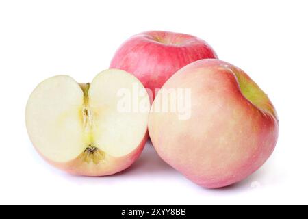 Apple close up isolated on white background. Stock Photo