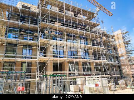 Major apartment complex under construction in the city of The Hague, Netherlands Stock Photo