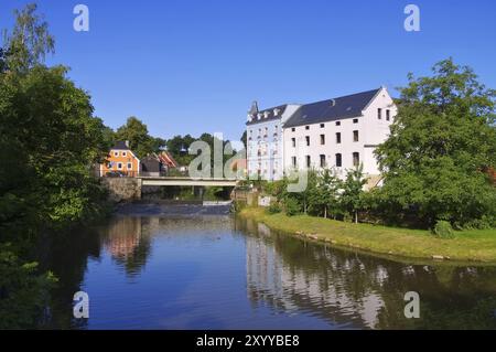 Bautzen Hammermuehle in der Oberlausitz, Hammer mill in Bautzen, Saxony, Germany, Upper Lusatia in Germany, Europe Stock Photo