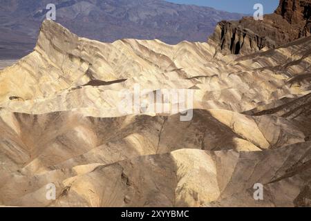 View from Zabriskie Point into Death Valley Stock Photo