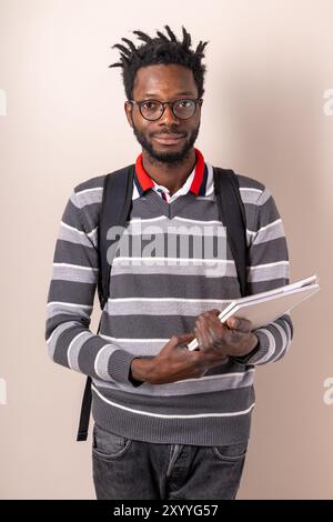 African american male student wearing a school uniform isolated on ...