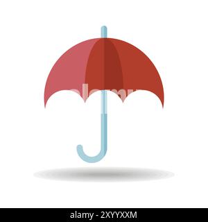 Umbrella vector icon. Investment protection symbol. Weather accessory. Security sign. Graph symbol for your web site design, logo, app, UI Stock Vector