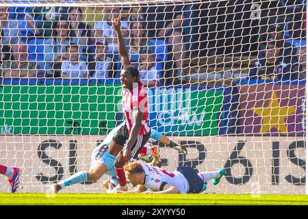 Bolton, Lancashire. UK. 31st Aug 2024. during the Sky Bet League 1 match between Bolton Wanderers and Exeter City at the Toughsheet Stadium, Bolton on Saturday 31st August 2024. (Photo: Mike Morese | MI News) Credit: MI News & Sport /Alamy Live News Stock Photo