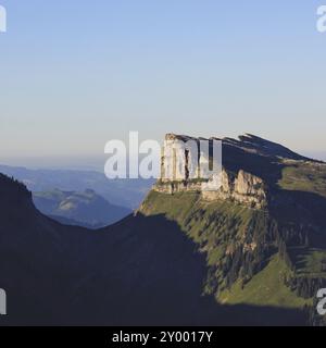 Schibe, mountain seen from Mount Niederhorn, Bernese Oberland. Switzerland. Justis Valley Stock Photo