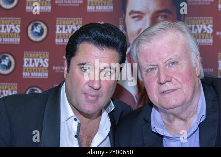 BAD NAUHEIM, GERMANY, August 19th 2018: Grahame Patrick and Ed Enoch at the 17th European Elvis Festival, a four day fan convention Stock Photo