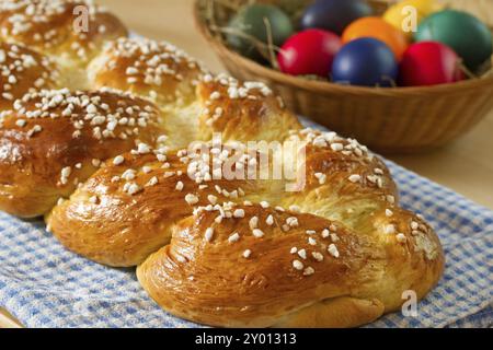 Homemade yeast plait Stock Photo