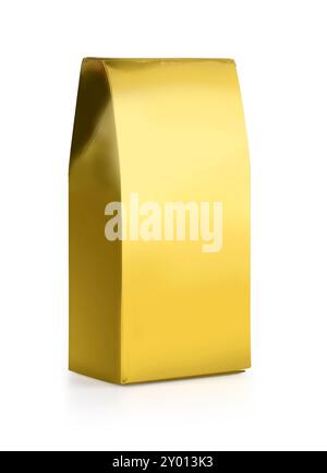 blank foil package isolated on white background with clipping path Stock Photo