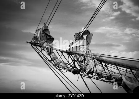 Sailing ship at the Hanse Sail in Rostock Stock Photo