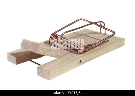 Mousetrap on a white background Stock Photo