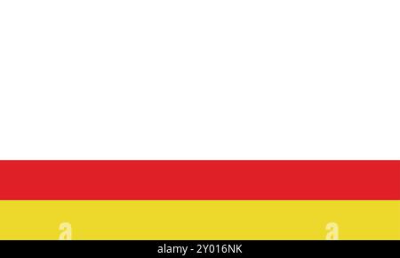 Flag of Wrzesin County Stock Vector