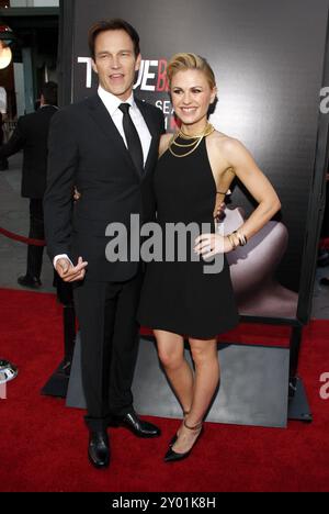 Stephen Moyer and Anna Paquin at the Season 7 premiere of HBO's 'True Blood' held at the TCL Chinese Theatre in Los Angeles, United States, 170614. Stock Photo