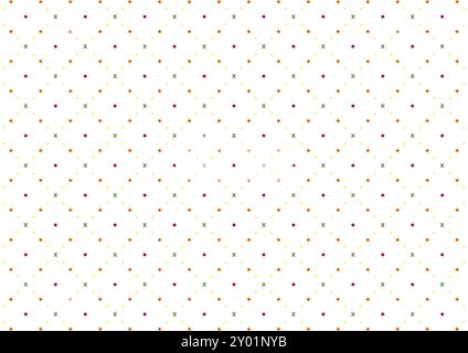 Seamless pattern  yellow and pink flowers on white background vector. Stock Photo