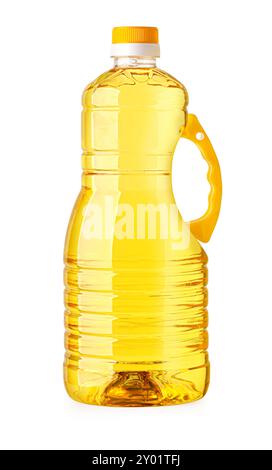 oil plastic bottle isolated on white background Stock Photo