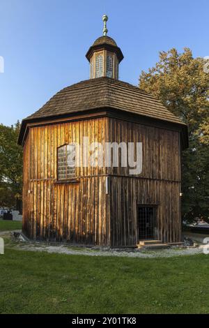 St. Margaret and St. Judith wooden chapel from 17th century in Krakow, Poland, Europe Stock Photo