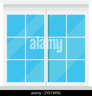 White PVC vector window isolated on white background Stock Vector Image ...