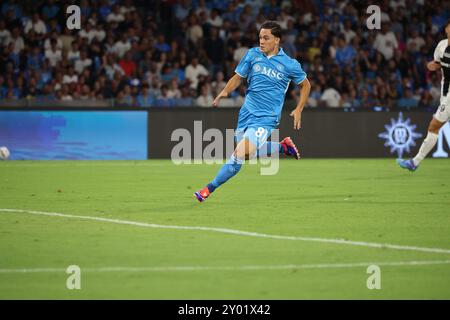 Napoli, Campania, ITALIA. 31st Aug, 2024. During the football match of 31/25/2024, valid for the Italian Serie A championship - 2024/25 in Naples at the Diego Armando Maradona Stadium between SSC Napoli vs FC Parma.In the photo: Giacomo Raspadori of SSC Napoli (Credit Image: © Fabio Sasso/ZUMA Press Wire) EDITORIAL USAGE ONLY! Not for Commercial USAGE! Stock Photo