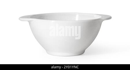 white ceramic bowl isolated on white background Stock Photo