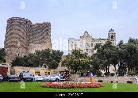 Maiden tower in Baku, Azerbaijan, Asia Stock Photo