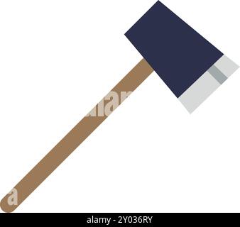 Tourist axe color icon. Outdoor camping tool Stock Vector