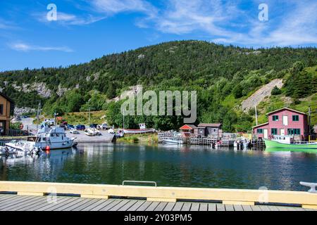 Quidi Vidi fishing village in St. John's, Newfoundland & Labrador, Canada Stock Photo