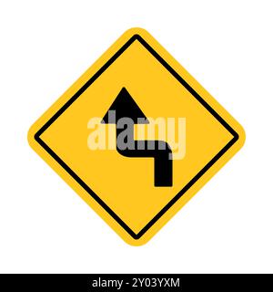 traffic sign, Cautionary give way Stock Vector