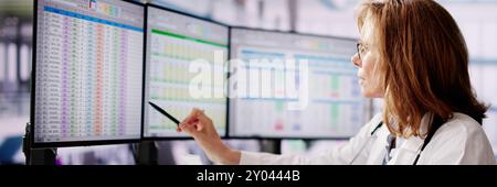 Medical Coding Bill And Billing Codes Spreadsheets Stock Photo