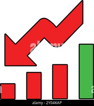 Crisis Icon In Trendy Style Isolated Stock Vector