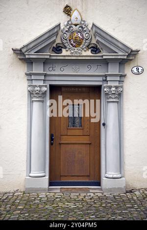 Entrance to a church building Stock Photo