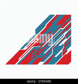 rally car wrapping decal vector. Stock Vector