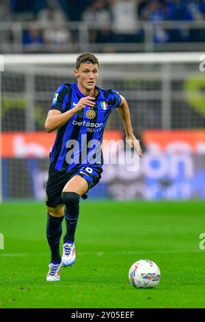 Benjamin Pavard of Inter seen in action during the 2024-2025 UEFA Champions League Final match ...